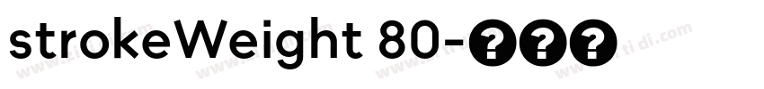 strokeWeight 80字体转换